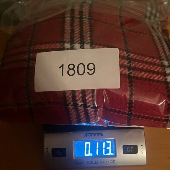 Loft Plaid Wrap Poncho Size XXL Academia Cabincore Preppy Red Holiday Bohemian - Picture 8 of 8